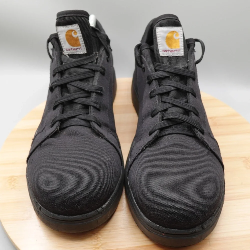 Carhartt Shoes Mens 10 Black Canvas Force Nano Toe Work Sneaker FC2441-M Flaw